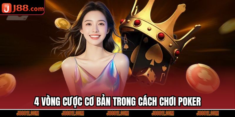 4 vòng cược cơ bản trong cách chơi Poker